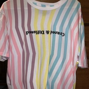 PacSun Multicolored Striped Tee Shirt